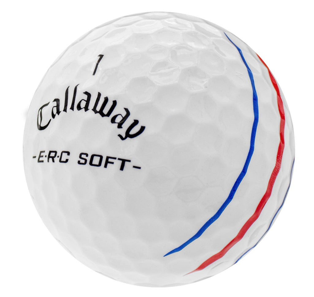 Callaway ERC Soft Triple Track Golf Balls, One Dozen, Good/3A Quality, Recycled
