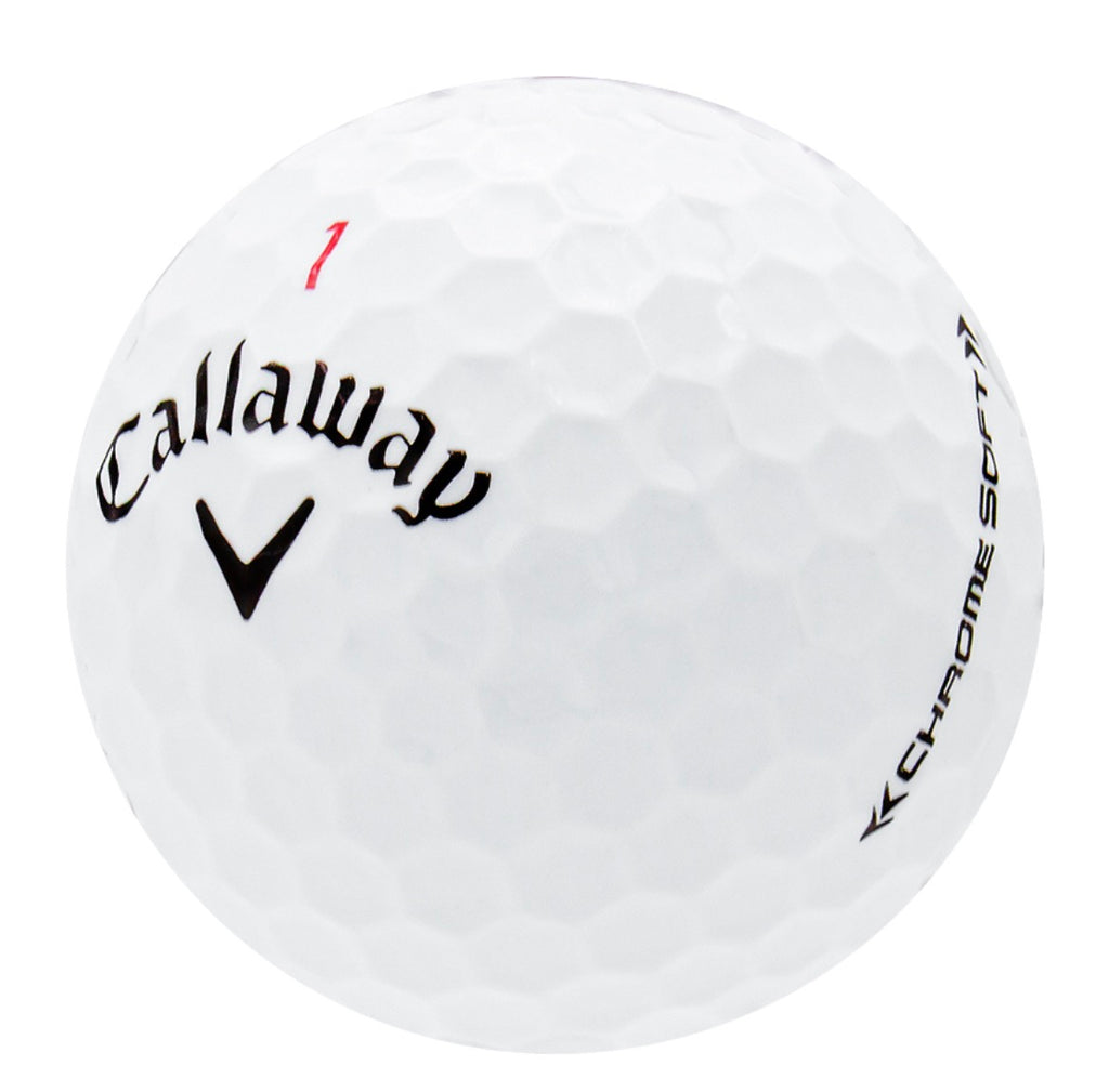 Callaway Chrome Soft Golf Balls, One Dozen, Good/3A Quality, Recycled