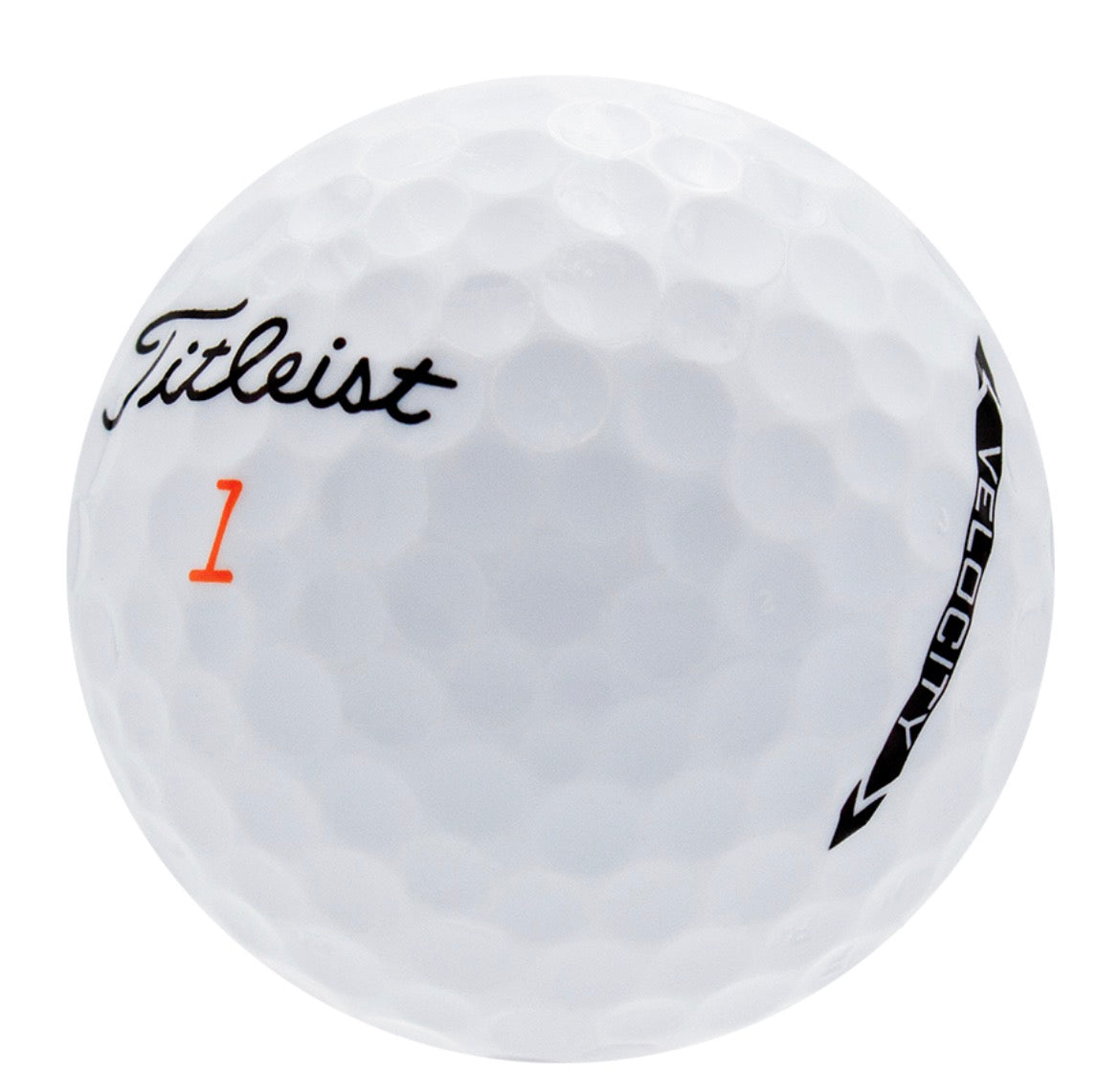 Titleist Velocity Golf Balls, One Dozen, Good/3A Quality, Recycled